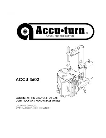 Accu-turn 3602 Parts
