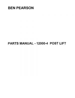 Ben Pearson 12000-4 Parts