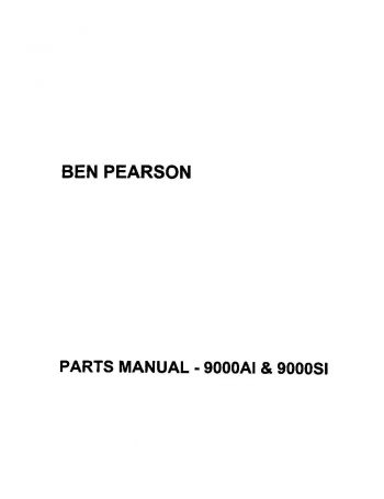 Ben Pearson 9000SI Parts