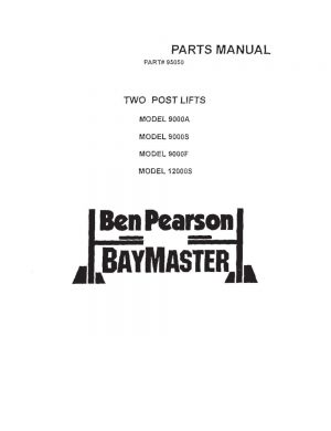 Ben Pearson Bay Master 9000A Parts