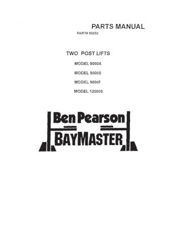 Ben Pearson Bay Master 9000S Parts