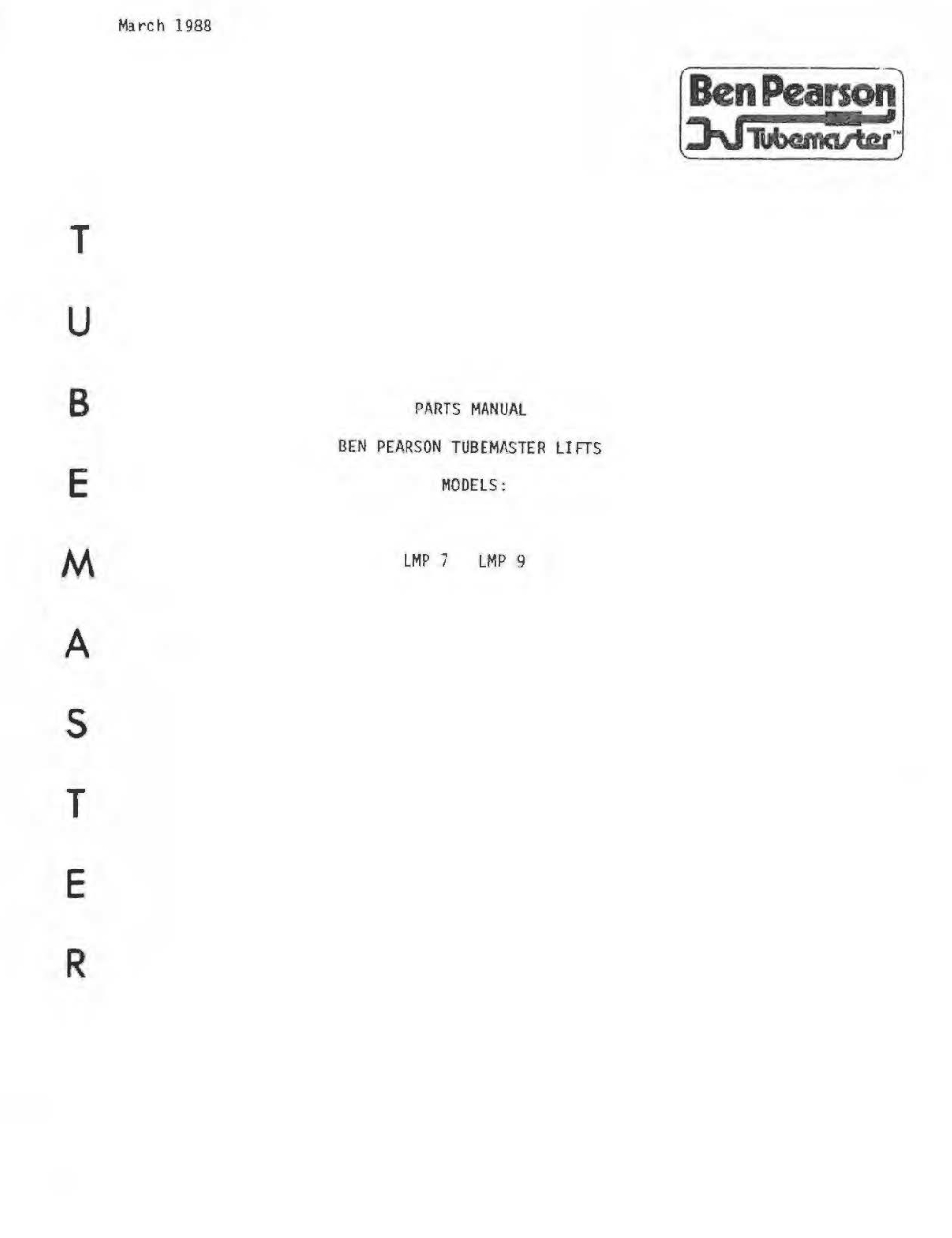 Ben Pearson LMP9 Parts