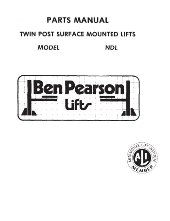 Ben Pearson NDL7 Parts