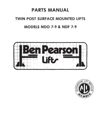 Ben Pearson NDF 9 Parts