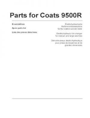 Parts for Coats 9500R Tire Changer