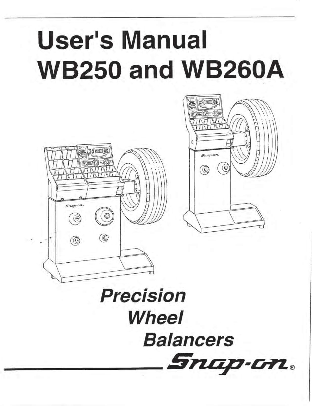 Snapon WB250 Parts Wheel Balancer Parts Parts4Equipment
