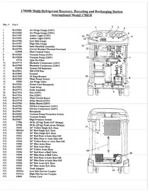 Robinair 17800B Parts