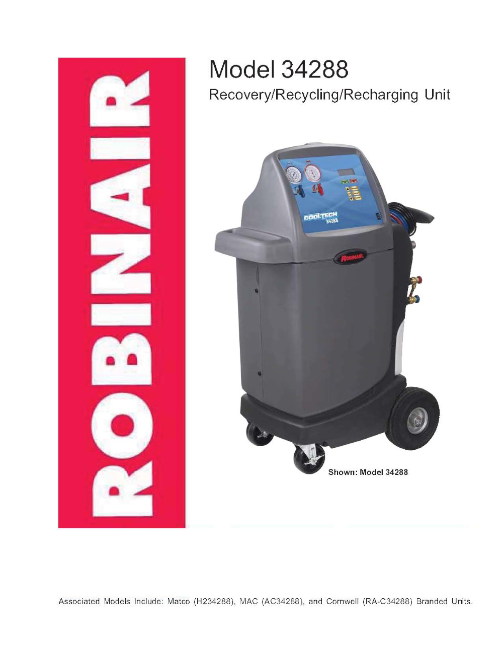 Robinair 34288 Parts