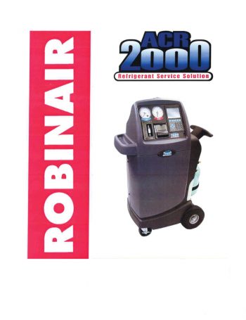 Robinair ACR2000 Parts