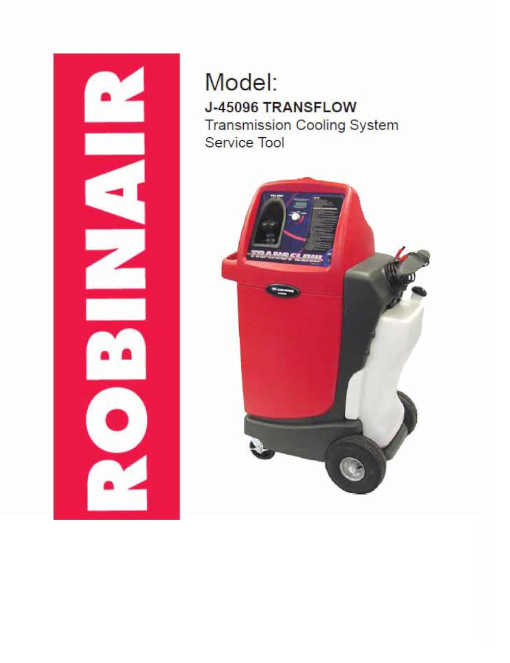 Robinair J-45096 Transflow Parts