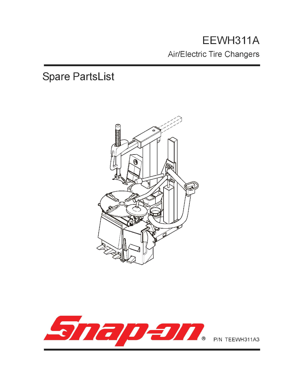 Snapon EEWH311A Parts Tire Changer Parts Parts4Equipment